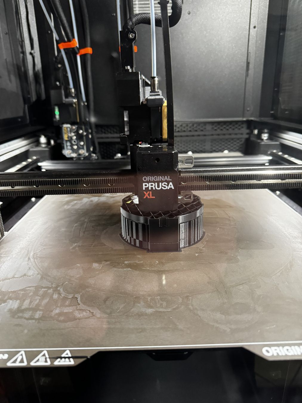 Prusa XL printing IG-12 circular mechanical part