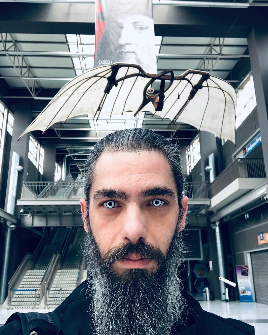Dionysios Kompotheklas creator profile at NOESIS with Da Vinci flying machine